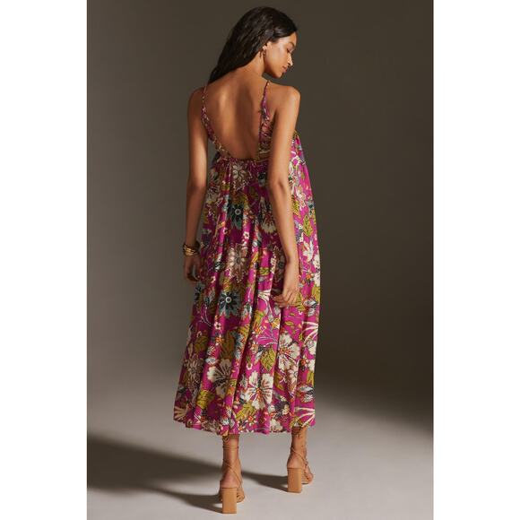 Anthropologie Drama Beach Midi Dress Multicolor Size L - Picture 4 of 15